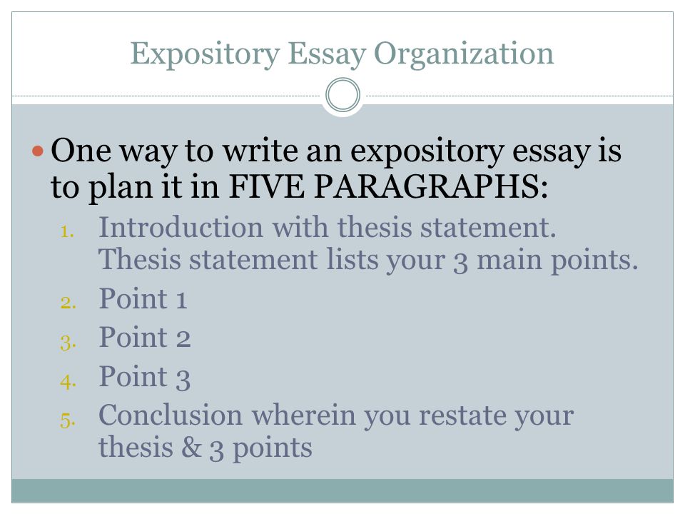 How to write an outstanding expository essay
